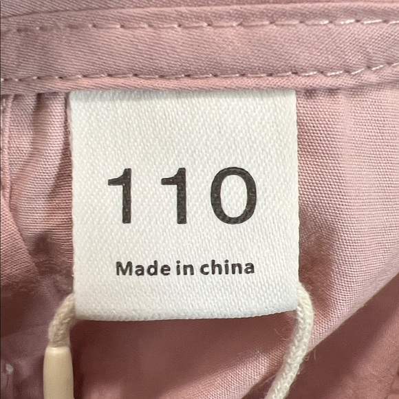 Dudu Cream dusty rose embroidered bib collar long sleeve dress size 5-6 NEW - Picture 12 of 15